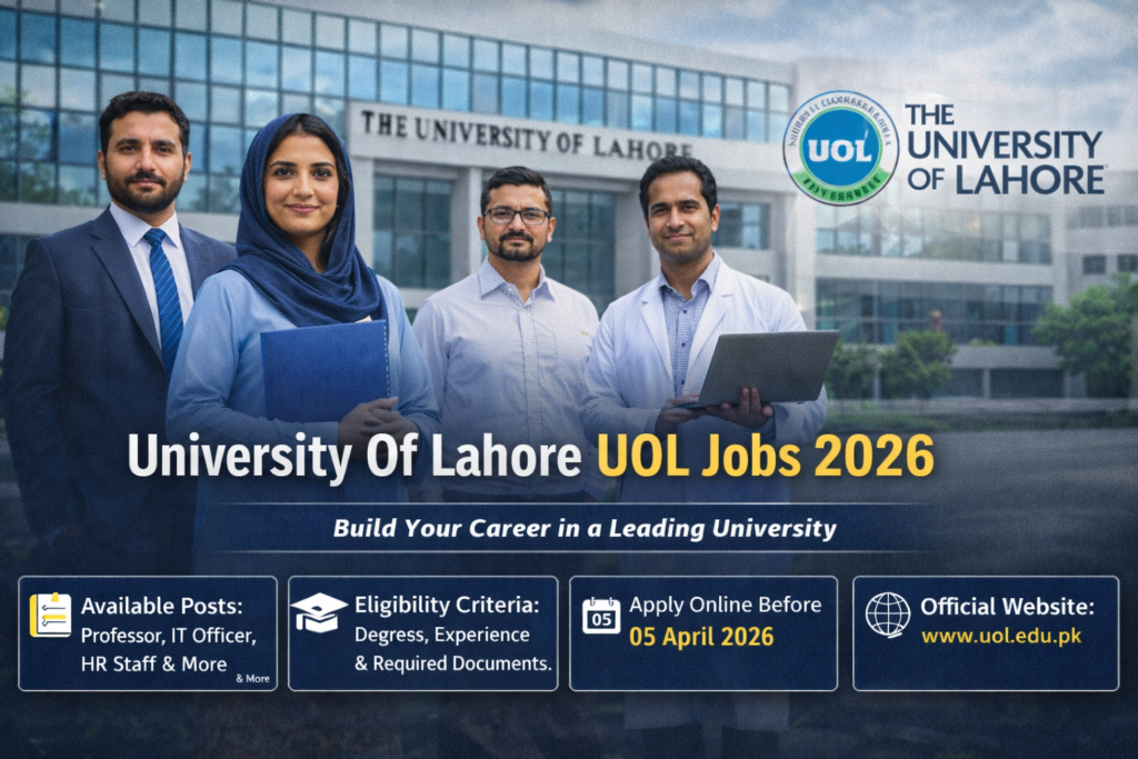 University Of Lahore UOL Jobs 2026 