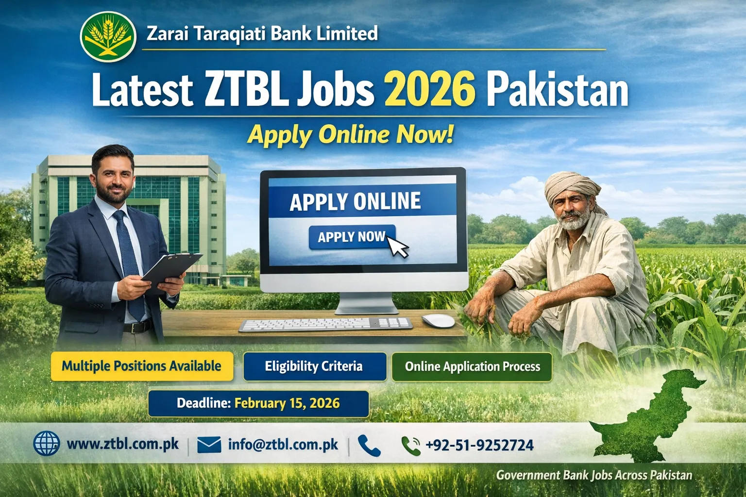 Latest ZTBL Jobs 2026 Pakistan Online Apply, Eligibility & Complete Details